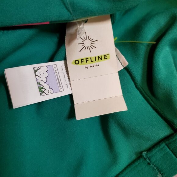 Aerie Offline One Piece Swim Shorts Top Green & Pink Size XL - Picture 8 of 8